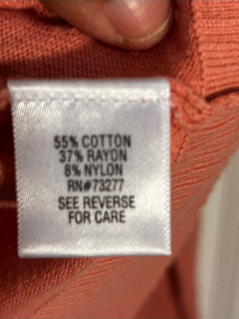 ELLE Orange Ruffle-Front Button Cardigan - Picture 4 of 5